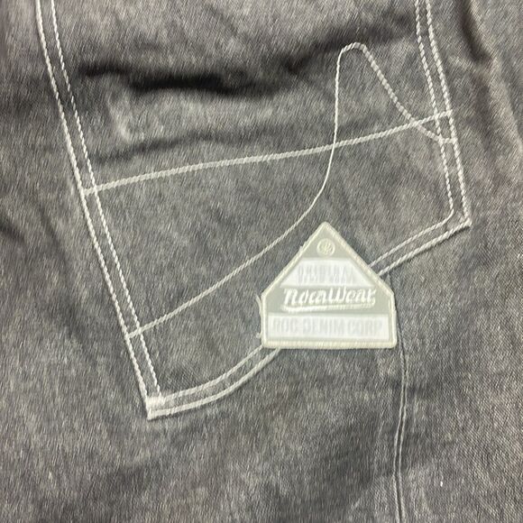 Y2K Vintage Rocawear Wide Leg Relaxed Men's Black Jeans size 38 - Picture 3 of 8